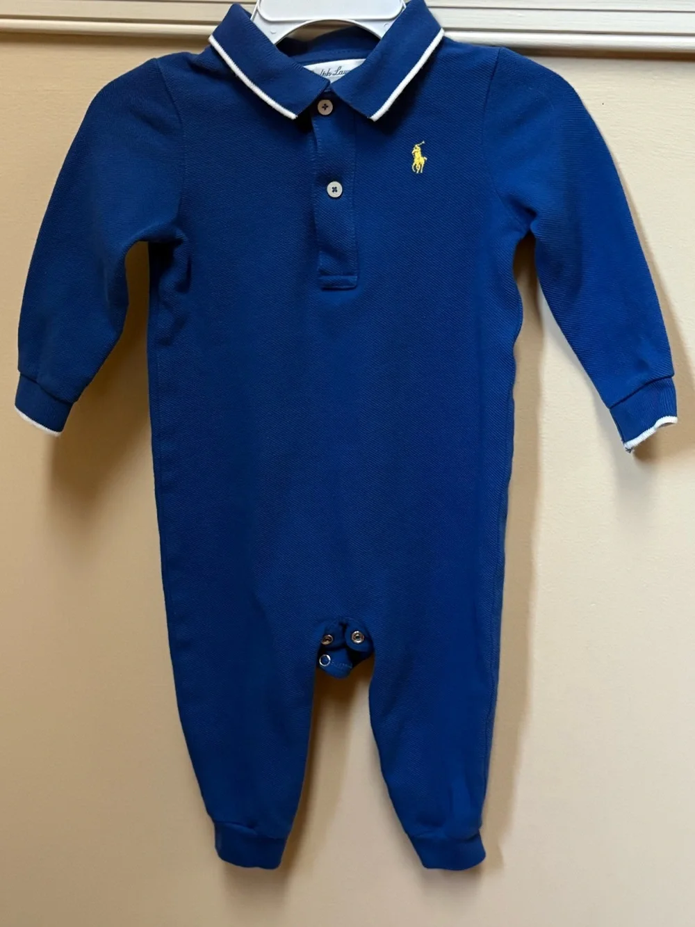 Ralph Lauren Infant Boy Long Sleeve Coverall Bundle